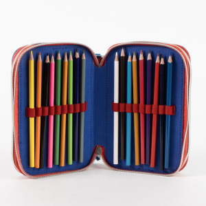 ASTUCCIO SCUOLA SPIDERMAN MARVEL MULTISCOMPARTO 3 ZIP PORTACOLORI GIOTTO - 5562