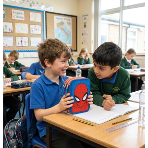 ASTUCCIO SCUOLA SPIDERMAN MARVEL MULTISCOMPARTO 3 ZIP PORTACOLORI GIOTTO - 5562