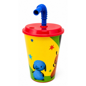 BICCHIERE CON CANNUCCIA BING BUNNY CONIGLIETTO IN PLASTICA ML.430 - ST1003