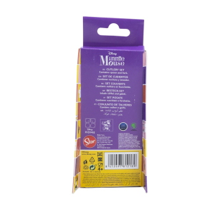 POSATE MINNIE DISNEY FORCHETTA E CUCCHIAIO IN ACCIAIO INOX MANICO ERGONOMICO- ST81218