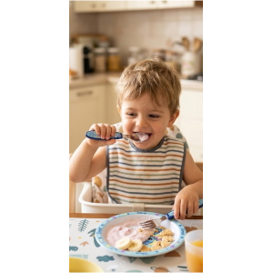 POSATE STITCH E ANGEL DISNEY FORCHETTA E CUCCHIAIO IN ACCIAIO INOX MANICO ERGONOMICO- ST75068