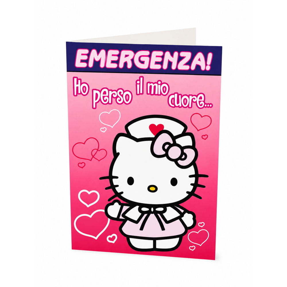 Biglietto Auguri Hello Kitty Ti Voglio Bene Emergenza Amore