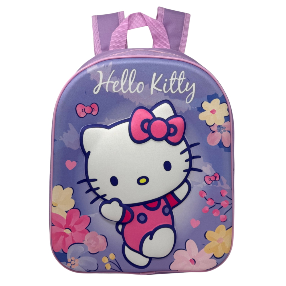 ZAINO ASILO 3D HELLO KITTY SANRIO IMMAGINE A RILIEVO BORSA SCUOLA TEMPO LIBERO - 1000EVA315280