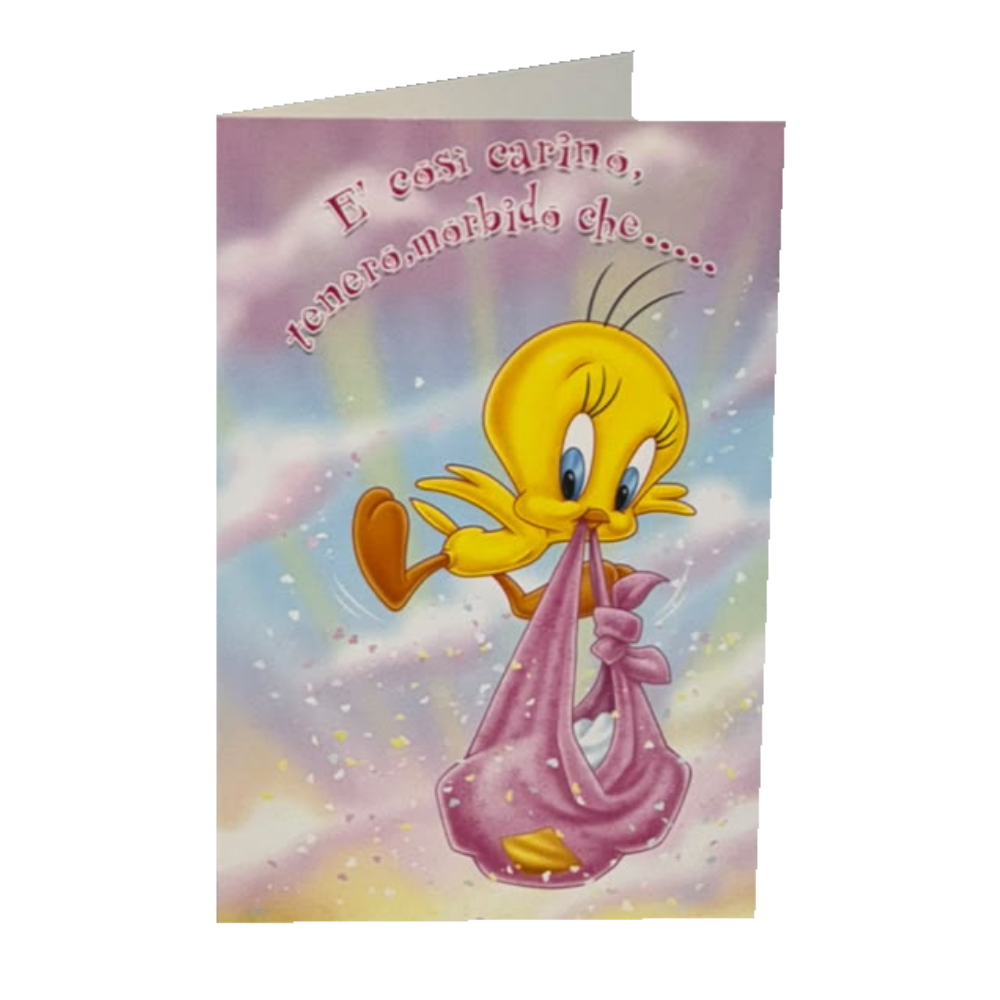 Biglietto Auguri Nascita Bebè Divertente con Frase Dolce e Originale