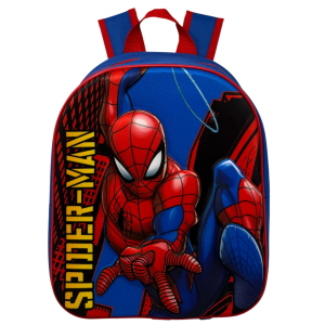 ZAINO ASILO 3D SPIDERMAN MARVEL IMMAGINE A RILIEVO BORSA SCUOLA TEMPO LIBERO - 508835
