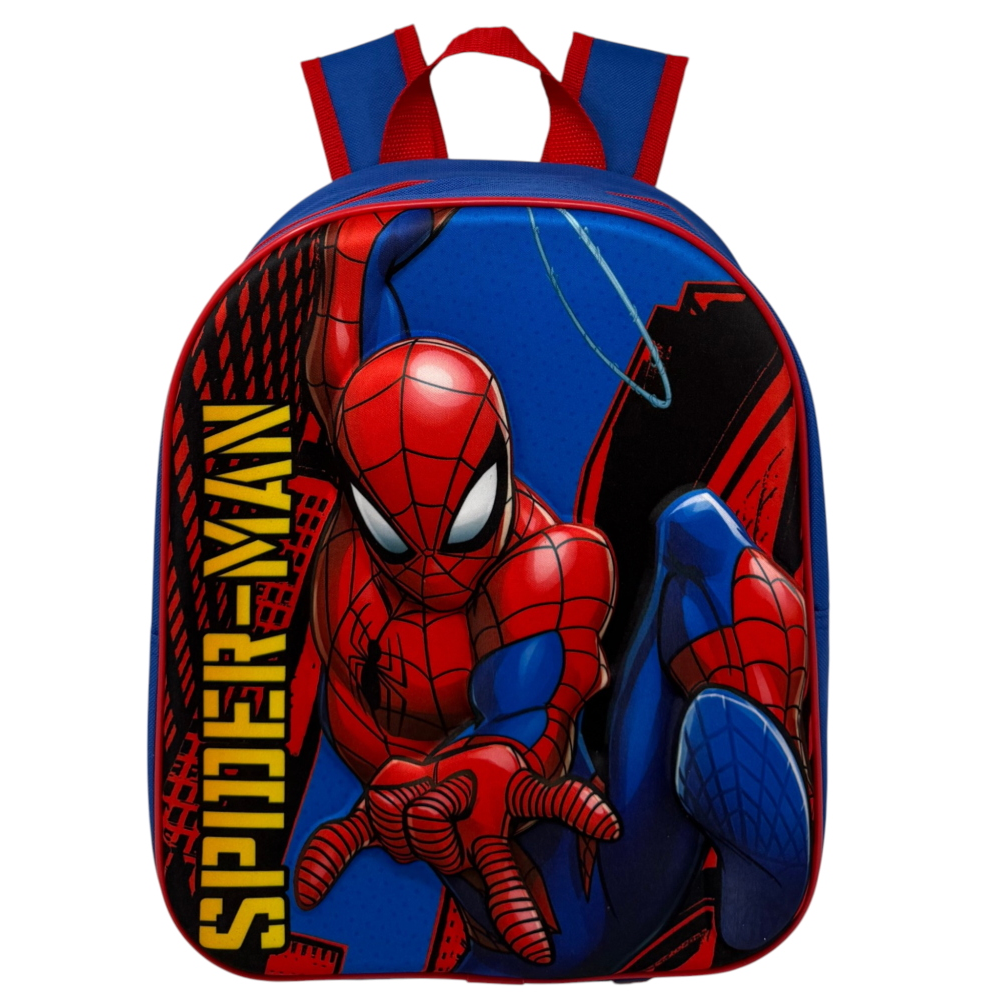 ZAINO ASILO 3D SPIDERMAN MARVEL IMMAGINE A RILIEVO BORSA SCUOLA TEMPO LIBERO - 508835