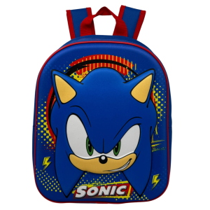 ZAINO ASILO 3D SONIC IMMAGINE A RILIEVO BORSA SCUOLA TEMPO LIBERO - 1000EVA3142362