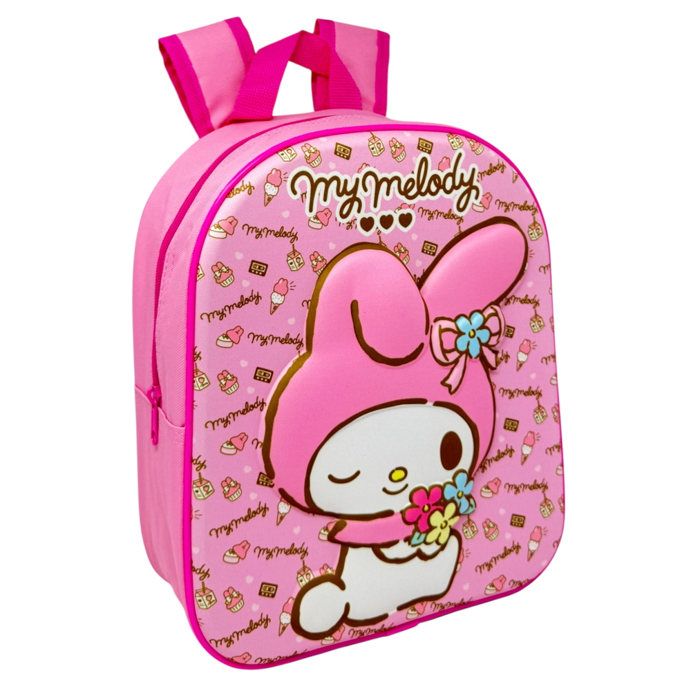 ZAINO ASILO 3D MY MELODY SANRIO IMMAGINE A RILIEVO BORSA SCUOLA TEMPO LIBERO - 1000EVA315285