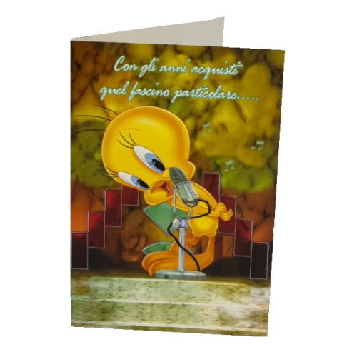 Biglietto Auguri Compleanno Titti Divertente con Frase Ironica e Musica