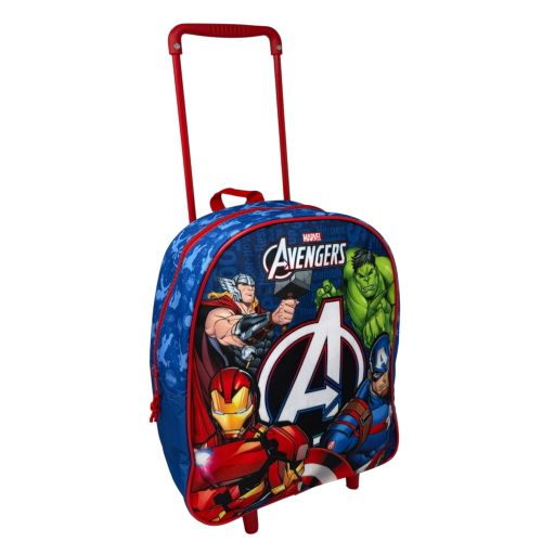 ZAINO ASILO TROLLEY AVENGERS MARVEL BORSA PER SCUOLA MATERNA TEMPO LIBERO - 506381