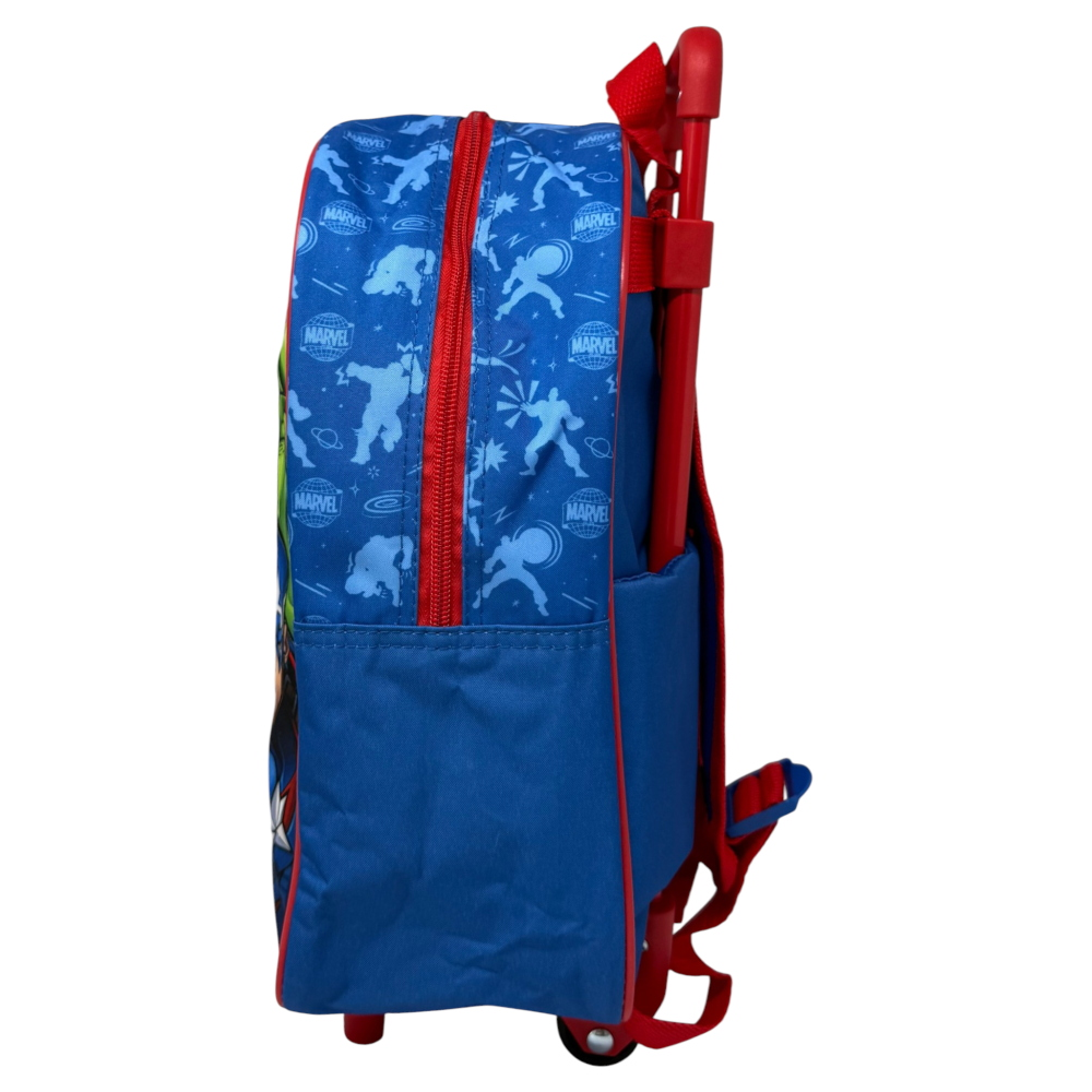 ZAINO ASILO TROLLEY AVENGERS MARVEL BORSA PER SCUOLA MATERNA TEMPO LIBERO - 506381