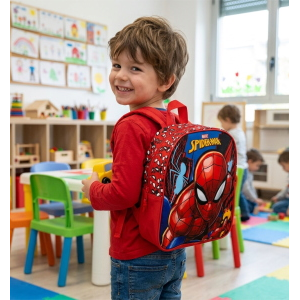 ZAINO ASILO SPIDERMAN MARVEL BORSA SCUOLA INFANZIA TEMPO LIBERO PASSEGGIO - 508828
