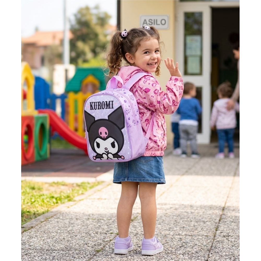 ZAINO ASILO KUROMI SANRIO BORSA SCUOLA INFANZIA TEMPO LIBERO PASSEGGIO - 1012935284