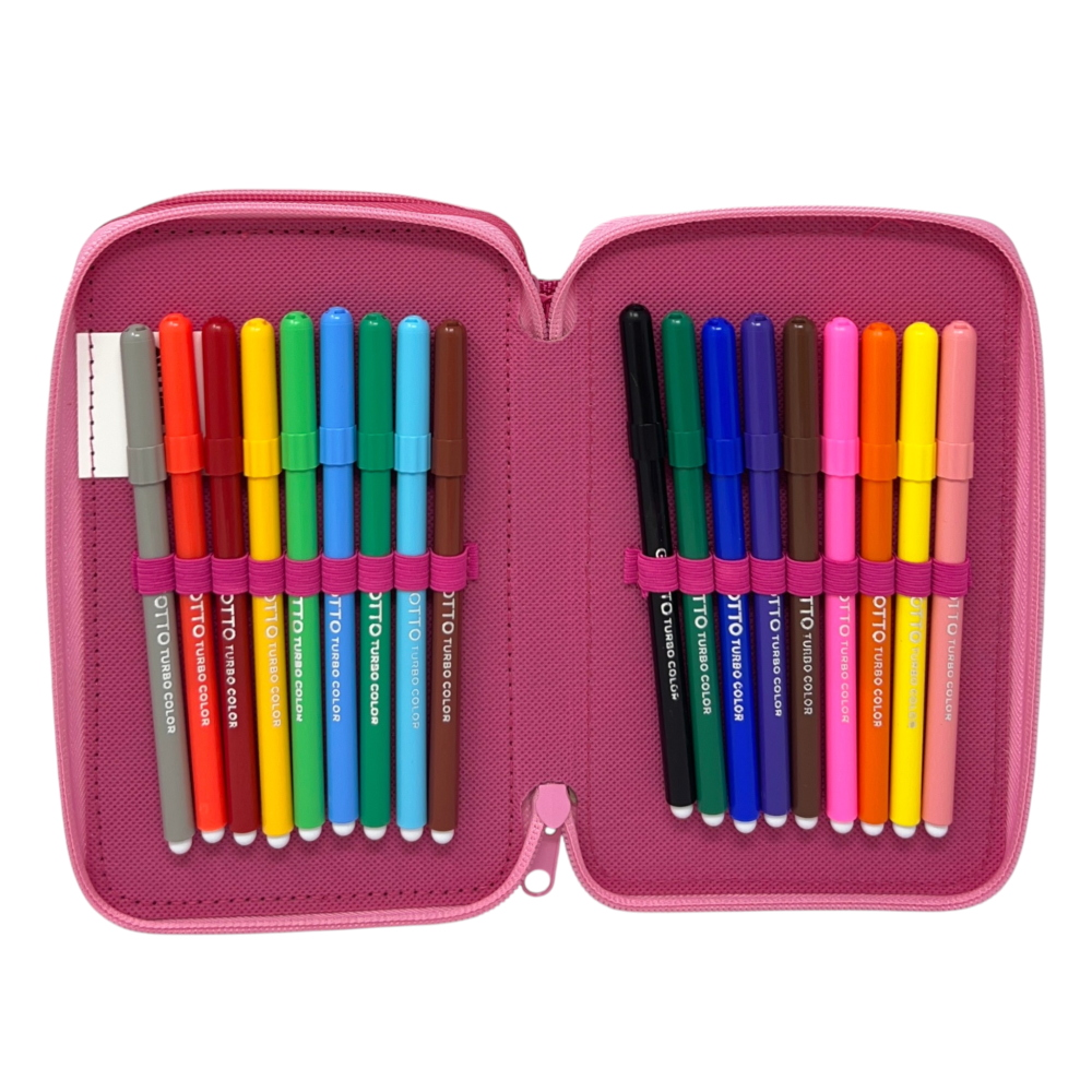 ASTUCCIO 3 ZIP SCUOLA MY MELODY SANRIO MULTISCOMPARTO PORTACOLORI GIOTTO - 1004E5285