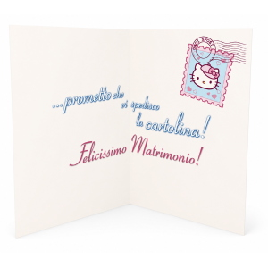 Biglietto Auguri Matrimonio Hello Kitty Originale Sanrio Tema Viaggio Sposi