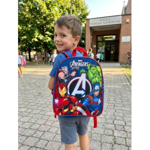 ZAINO ASILO AVENGERS MARVEL BORSA SCUOLA INFANZIA TEMPO LIBERO PASSEGGIO - 506380