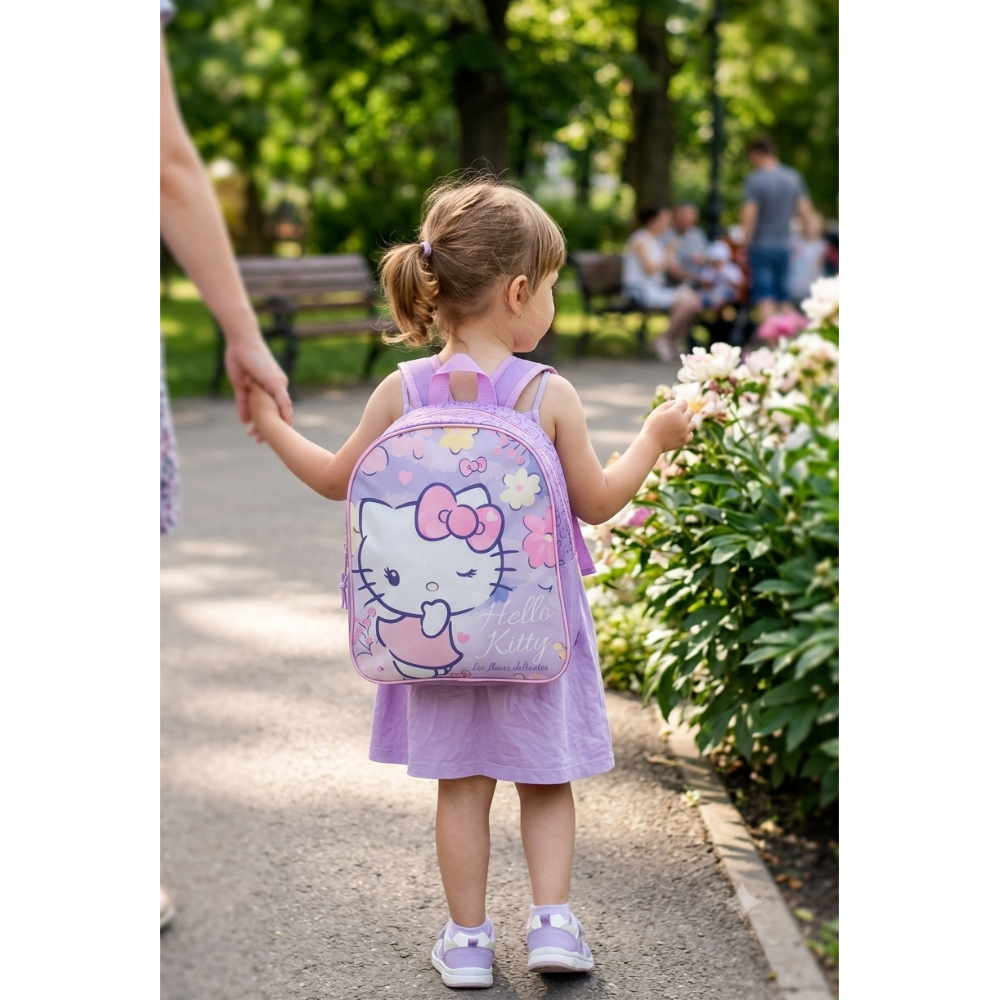 ZAINO ASILO HELLO KITTY SANRIO BORSA SCUOLA INFANZIA TEMPO LIBERO PASSEGGIO - 1012935280
