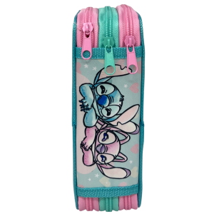 ASTUCCIO 3 ZIP SCUOLA STITCH DISNEY MULTISCOMPARTO PORTACOLORI GIOTTO - 1004E5292