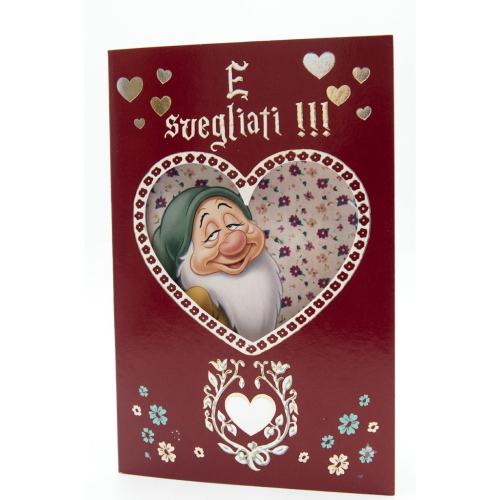 Biglietto Compleanno Pisolo Romantico Divertente con Cuore