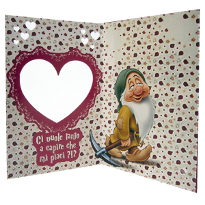 Biglietto Compleanno Pisolo Romantico Divertente con Cuore