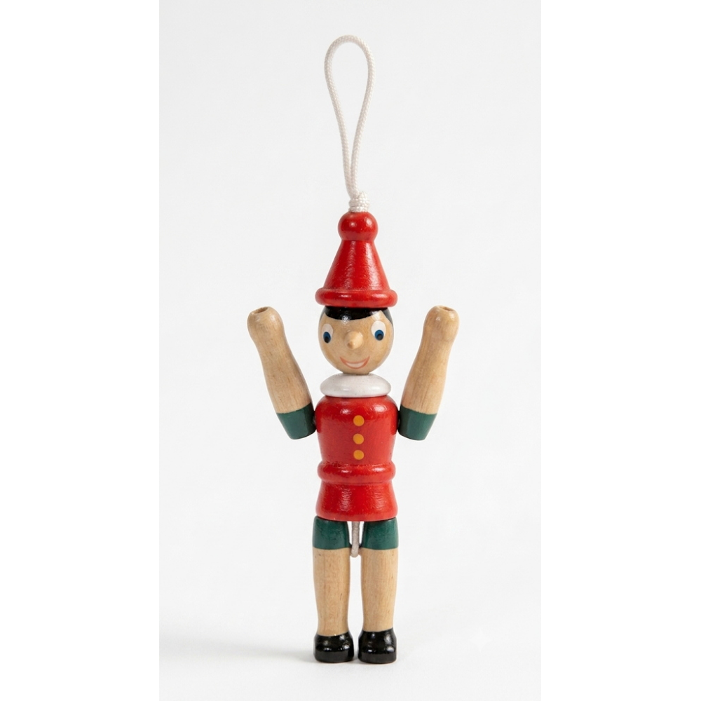 Figura Pinocchio Disney in legno 10 cm