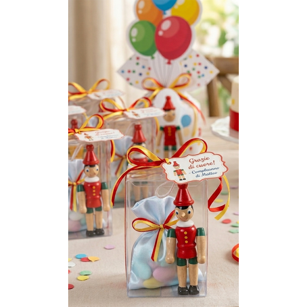Figura Pinocchio Disney in legno 10 cm