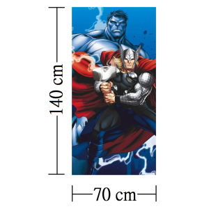 TELO MARE AVENGERS THOR ASCIUGAMANO MARVEL IN MICROCOTONE CM. 140X70 - 50288