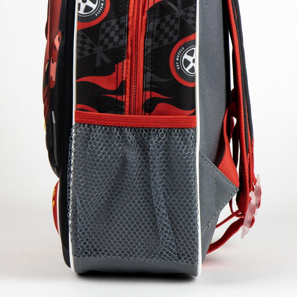 ZAINO ASILO 3D HOT WHEELS BORSA CON APPLICAZIONI 32 CM PER SCUOLA MATERNA DA PASSEGGIO - 5873
