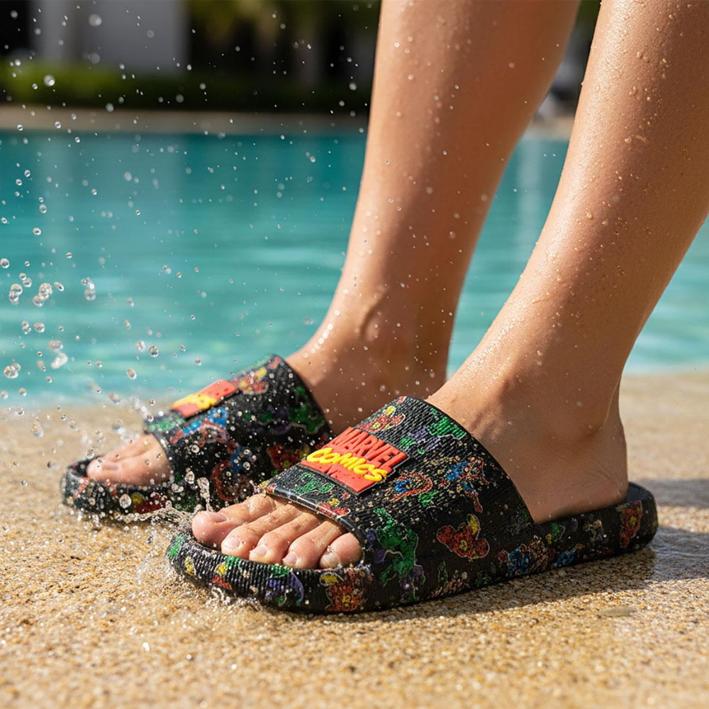 CIABATTE MARVEL AVENGERS SANRIO PANTOFOLE MONOFASCIA PER MARE PISCINA ADULTI - 7314
