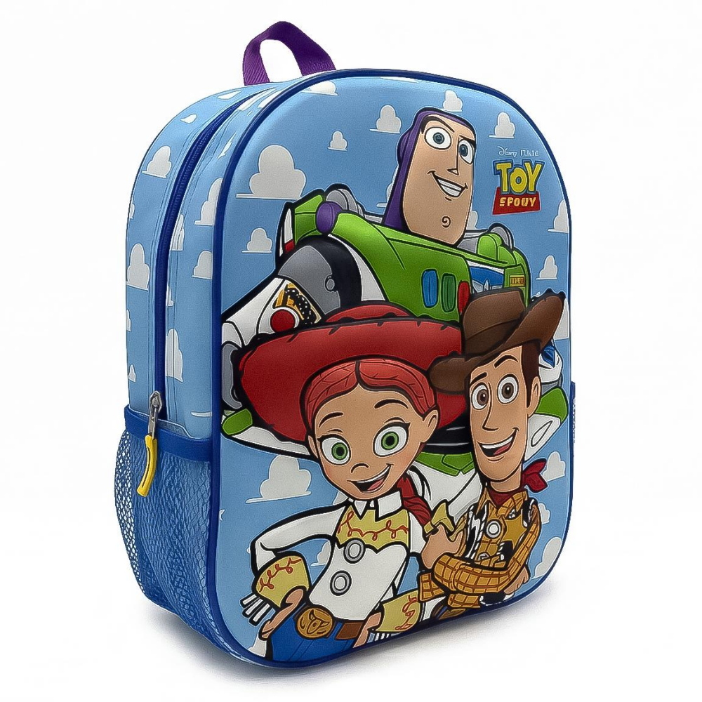 ZAINO ASILO 3D TOY STORY PIXAR BORSA CON APPLICAZIONI 30 CM PER SCUOLA MATERNA DA PASSEGGIO - 6563