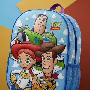 ZAINO ASILO 3D TOY STORY PIXAR BORSA CON APPLICAZIONI 30 CM PER SCUOLA MATERNA DA PASSEGGIO - 6563