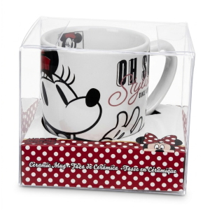 TAZZA MUG MINNIE MOUSE DISNEY CERAMICA CONICA ML. 340 CON CONFEZIONE - WD21446/3