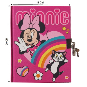 DIARIO SEGRETO MINNIE MOUSE CON LUCCHETTO DISNEY BAMBINA - WD21722