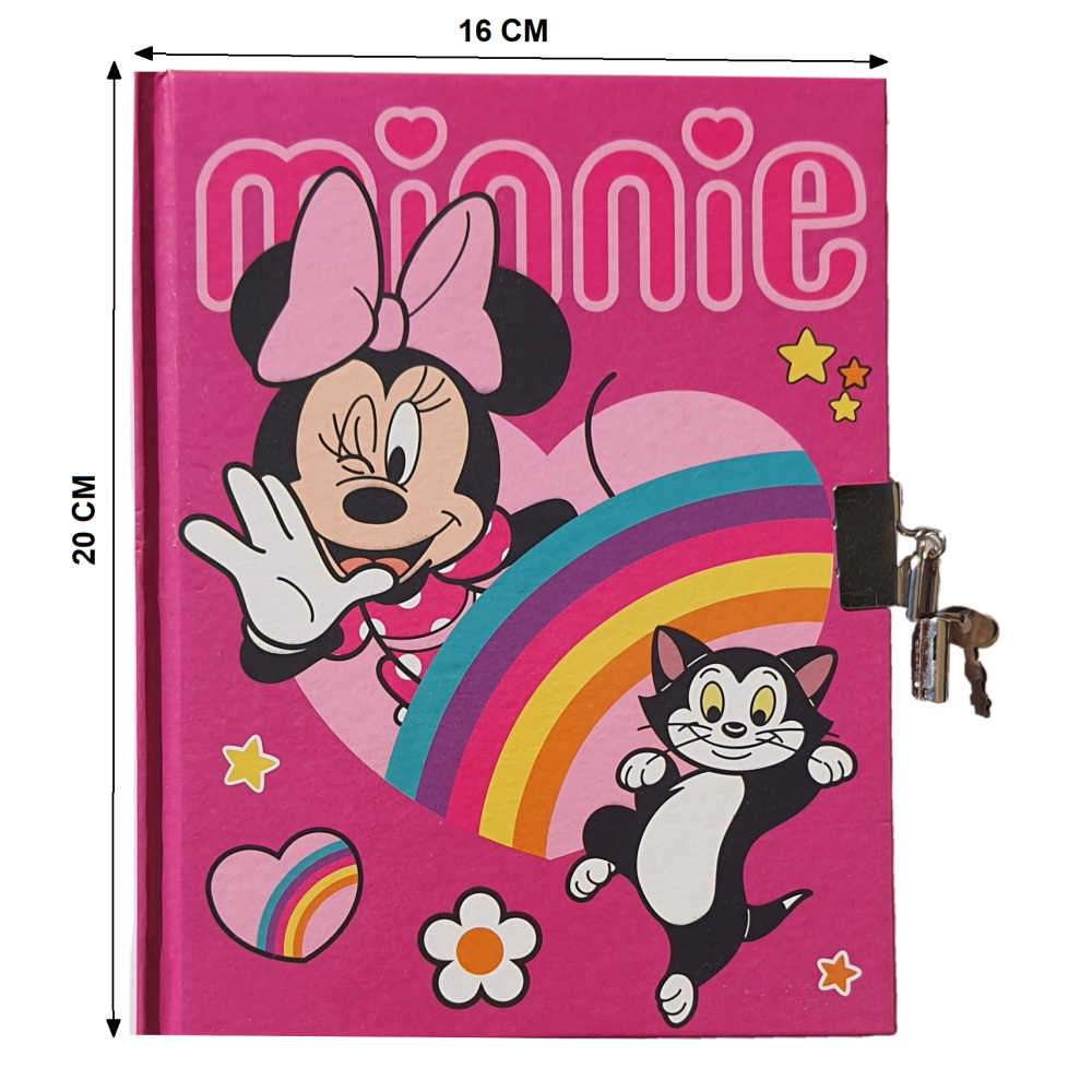 DIARIO SEGRETO MINNIE MOUSE CON LUCCHETTO DISNEY BAMBINA - WD21722