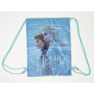 SACCA FROZEN II DISNEY ELSA CON CHIUSURA A COULISSE BORSA TEMPO LIBERO PALESTRA CM. 40X30 - WD21689