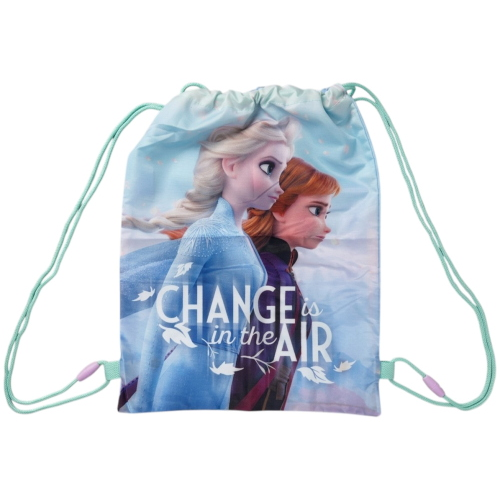 SACCA FROZEN II DISNEY ELSA CON CHIUSURA A COULISSE BORSA TEMPO LIBERO PALESTRA CM. 40X30 - WD21689