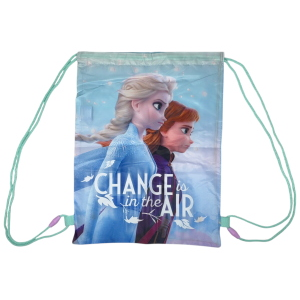 SACCA FROZEN II DISNEY ELSA CON CHIUSURA A COULISSE BORSA TEMPO LIBERO PALESTRA CM. 40X30 - WD21689