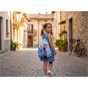 SACCA FROZEN II DISNEY ELSA CON CHIUSURA A COULISSE BORSA TEMPO LIBERO PALESTRA CM. 40X30 - WD21689