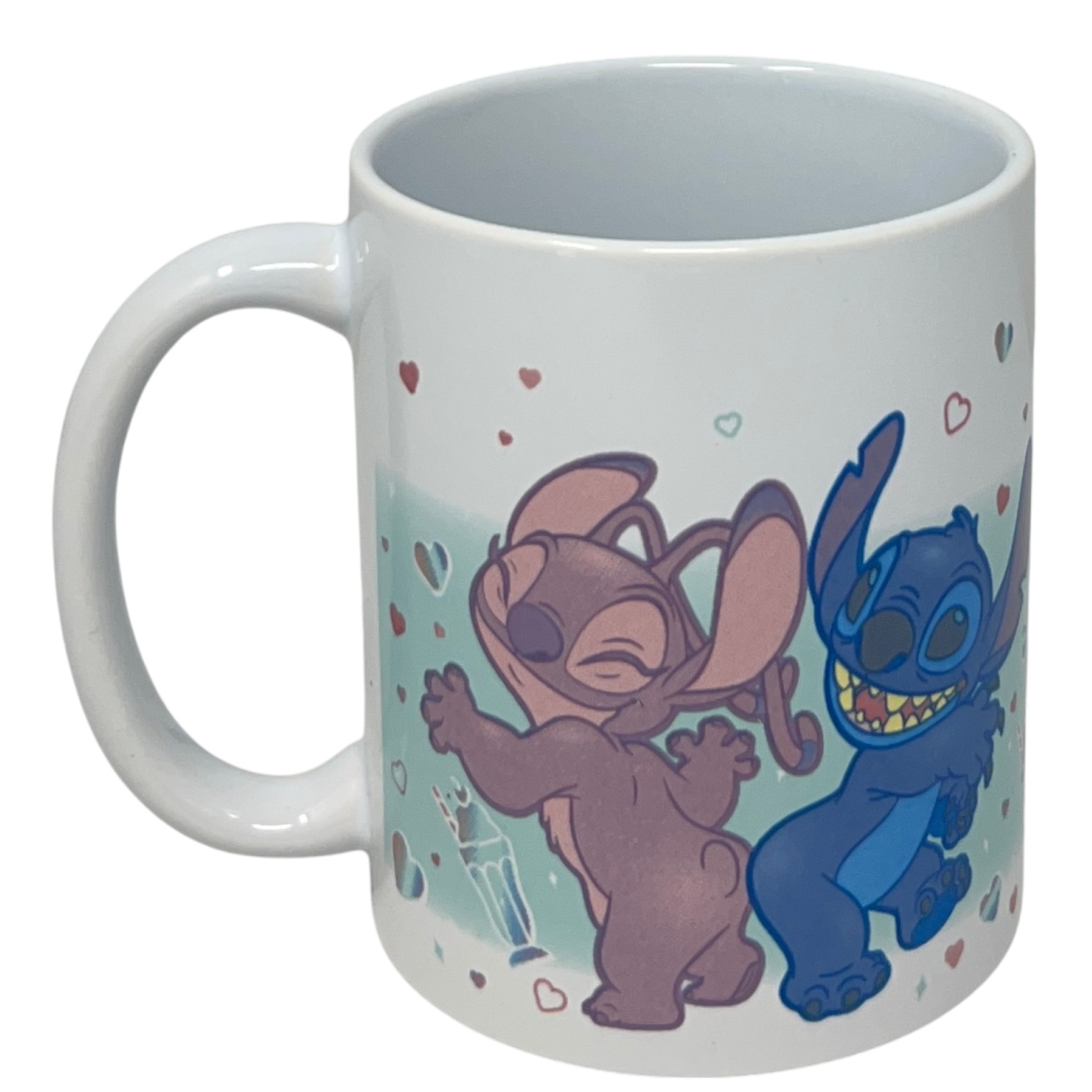 TAZZA MUG STITCH E ANGEL DISNEY IN CERAMICA 350 ML CONFEZIONE REGALO - D14213MC