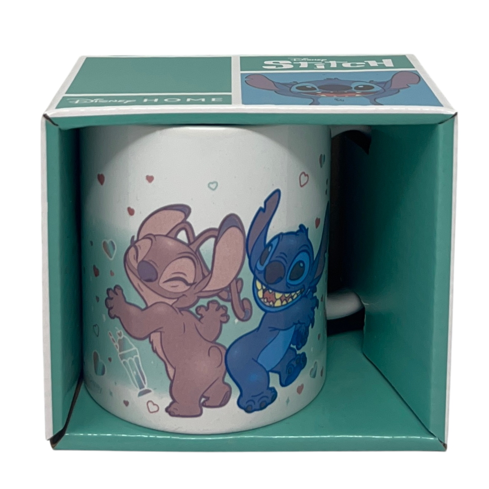 TAZZA MUG STITCH E ANGEL DISNEY IN CERAMICA 350 ML CONFEZIONE REGALO - D14213MC