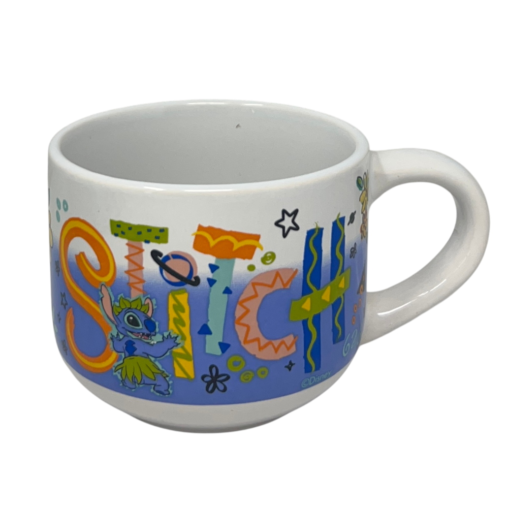 TAZZA LARGA JUMBO STITCH DISNEY IN CERAMICA 380 ML CONFEZIONE REGALO -  D14214MC