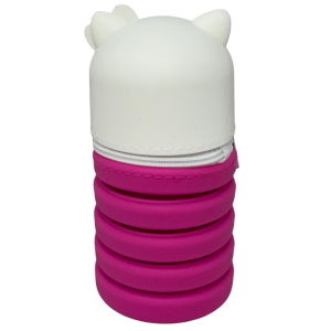 TOMBOLINO IN SILICONE HELLO KITTY SANRIO ASTUCCIO ESTENSIBILE PORTA CANCELLERIA 20 CM - 699702