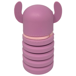 TOMBOLINO IN SILICONE STITCH ANGEL DISNEY ASTUCCIO ESTENSIBILE PORTA CANCELLERIA 20 CM - LST1266-G
