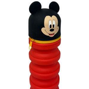 TOMBOLINO IN SILICONE TOPOLINO DISNEY ASTUCCIO ESTENSIBILE PORTA CANCELLERIA 20 CM - MIC1266