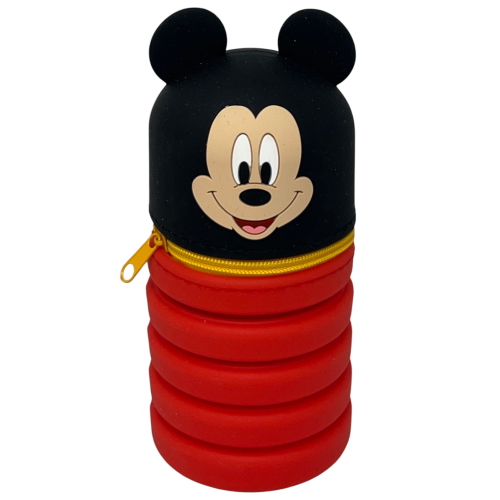 TOMBOLINO IN SILICONE TOPOLINO DISNEY ASTUCCIO ESTENSIBILE PORTA CANCELLERIA 20 CM - MIC1266
