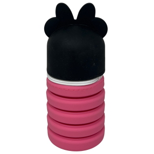 TOMBOLINO IN SILICONE MINNIE DISNEY ASTUCCIO ESTENSIBILE PORTA CANCELLERIA 20 CM - MIN1266
