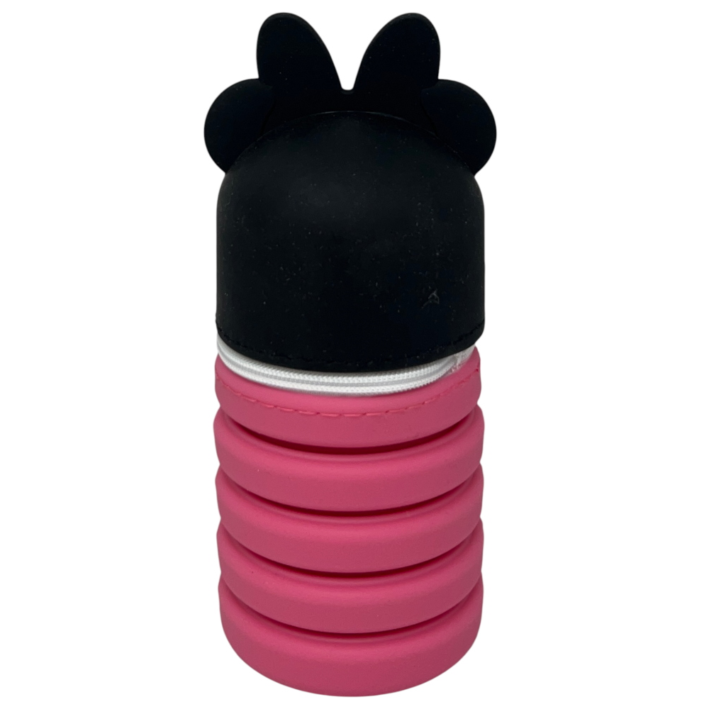 TOMBOLINO IN SILICONE MINNIE DISNEY ASTUCCIO ESTENSIBILE PORTA CANCELLERIA 20 CM - MIN1266