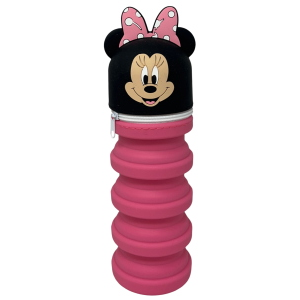 TOMBOLINO IN SILICONE MINNIE DISNEY ASTUCCIO ESTENSIBILE PORTA CANCELLERIA 20 CM - MIN1266
