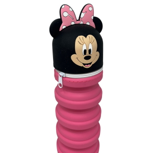 TOMBOLINO IN SILICONE MINNIE DISNEY ASTUCCIO ESTENSIBILE PORTA CANCELLERIA 20 CM - MIN1266