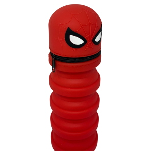 TOMBOLINO IN SILICONE SPIDERMAN MARVEL ASTUCCIO ESTENSIBILE PORTA CANCELLERIA 20 CM - SPI1266